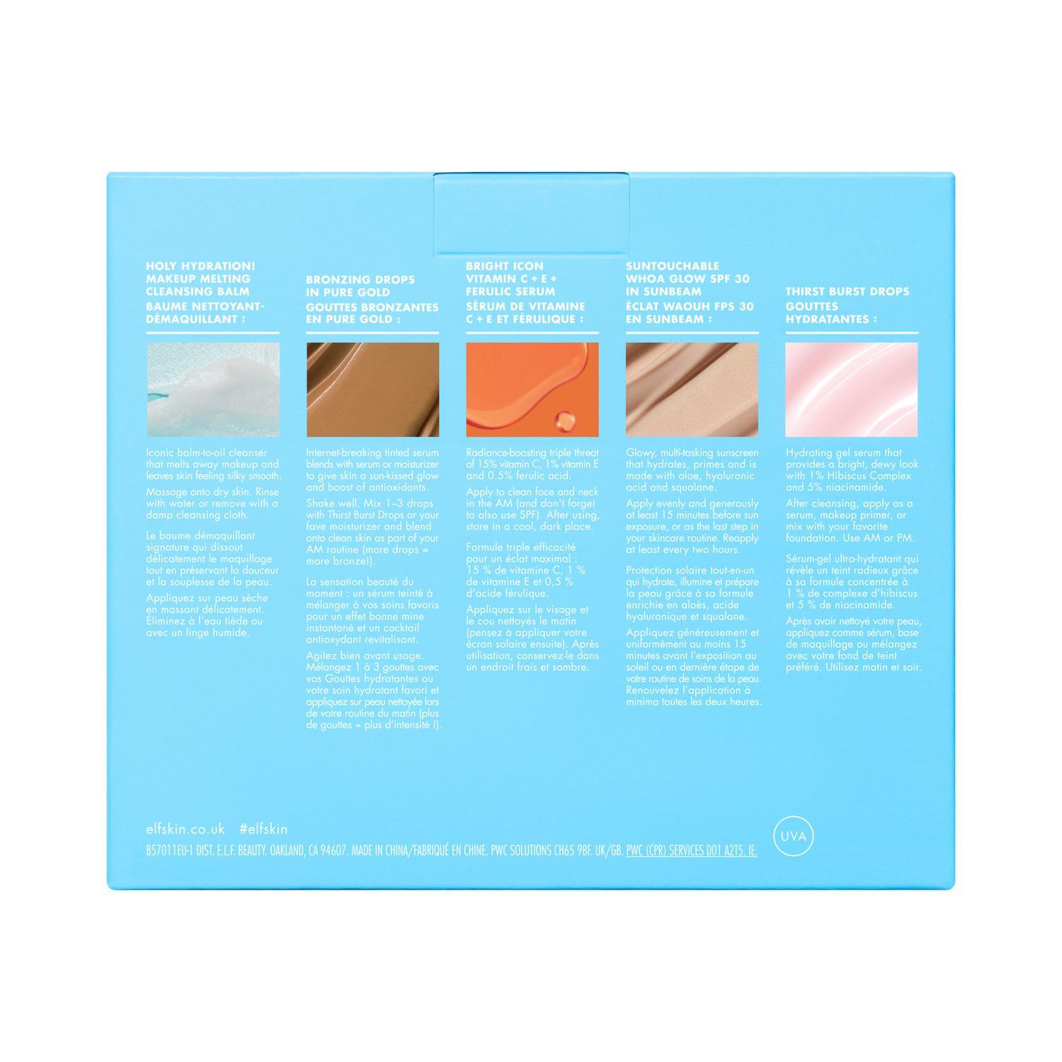 E.L.F. SKIN BEST & OBSESSED SKINCARE KIT (SET DE PRODUCTOS PARA LA PIEL)